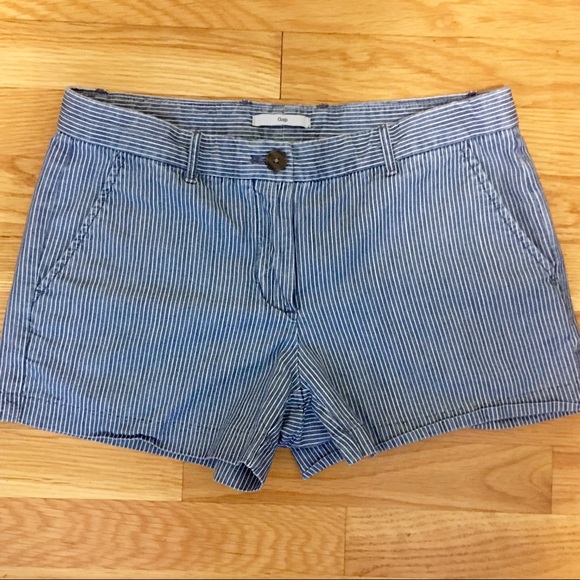 GAP Pants - GAP Pinstriped Denim Shorts!